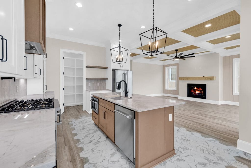 Spacious kitchen and living area highlighting what’s possible when deciding to build now.