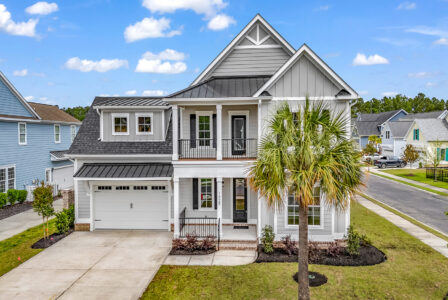 exterior front of Isle of Palms 2 home by swift creek homes