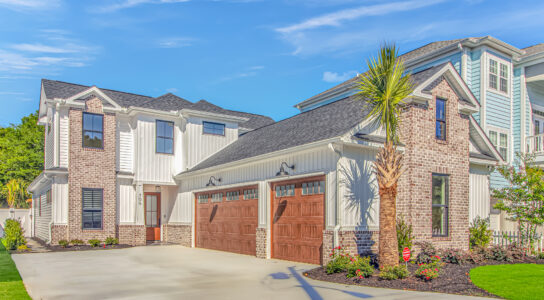 exterior front of Atlantic Beach home by swift creek homes