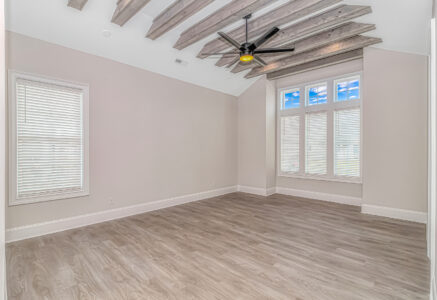 bedroom of Isle of Palms 1 home by swift creek homes