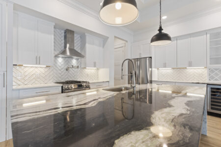 kitchen of Green Lake home by swift creek homes