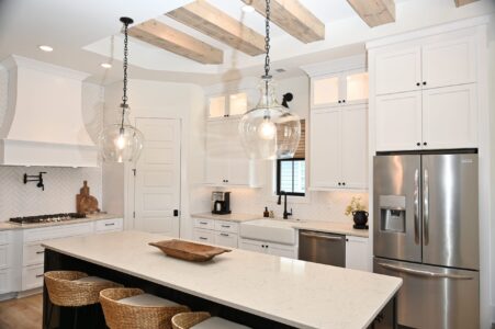 kitchen of Atlantic Beach home by swift creek homes