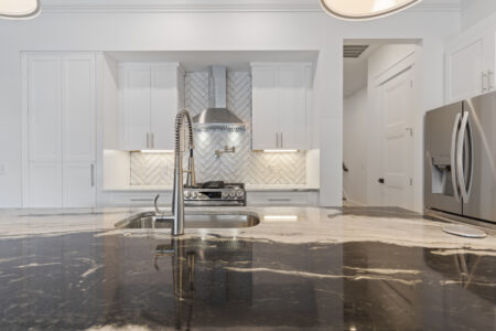 kitchen of Green Lake home by swift creek homes