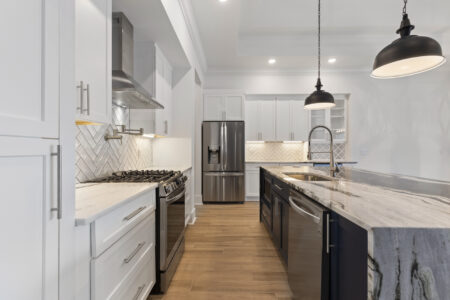 kitchen of Green Lake home by swift creek homes