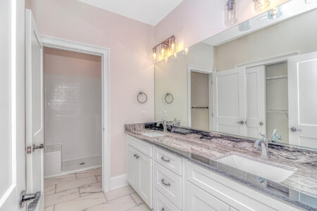 bathroom of Isle of Palms 1 home by swift creek homes