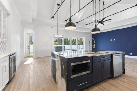 kitchen of Green Lake home by swift creek homes