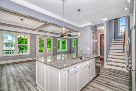 kitchen of Seagrass home by swift creek homes