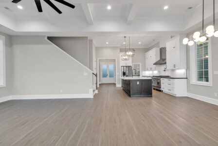 living room and kitchen of W Palms 2 home by swift creek homes