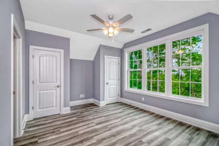 bedroom of Seagrass home by swift creek homes