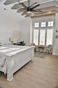 bedroom of Isle of Palms 1 home by swift creek homes
