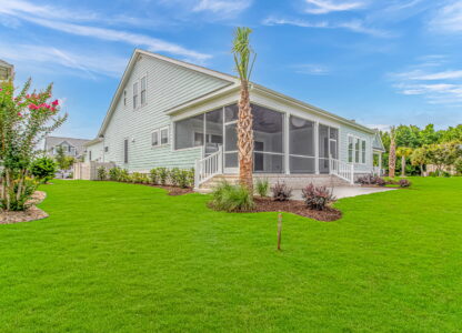 exterior rear of Flowerdale home by swift creek homes