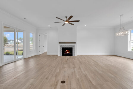 living room of Isle of Palms 2 home by swift creek homes