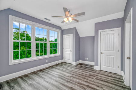 bedroom of Seagrass home by swift creek homes
