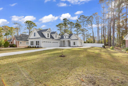 exterior front of Green Lake home by swift creek homes