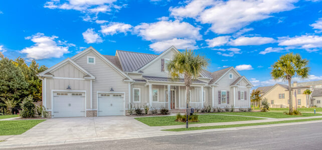 exterior front of Isle of Palms 1 home by swift creek homes