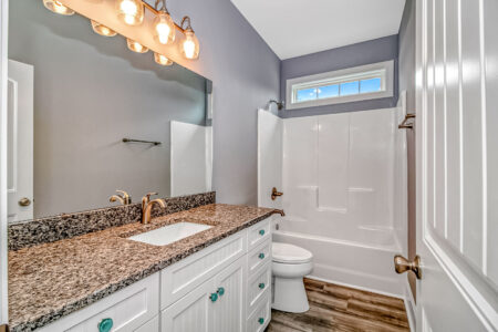 bathroom of Seagrass home by swift creek homes