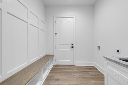 laundry room of Isle of Palms 2 home by swift creek homes