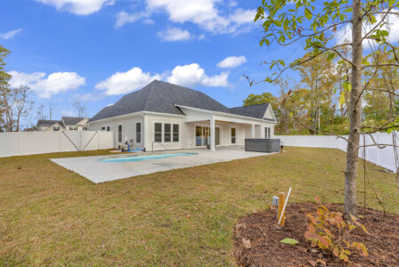 exterior rear of Green Lake home by swift creek homes
