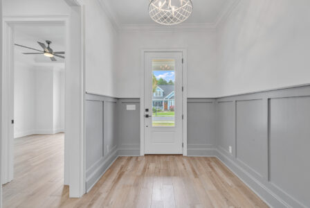 interior entrance of Isle of Palms 2 home by swift creek homes
