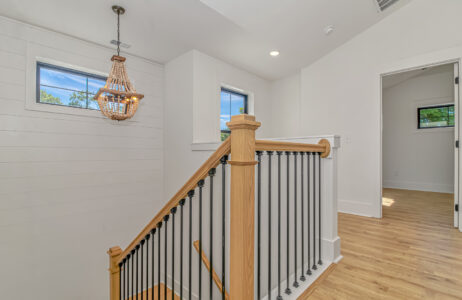 interior stairs of Atlantic Beach home by swift creek homes