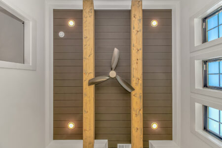 ceiling of Atlantic Beach home by swift creek homes