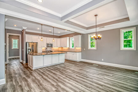 kitchen of Seagrass home by swift creek homes