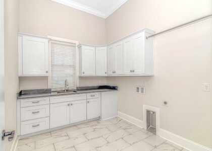 laundry room of Isle of Palms 1 home by swift creek homes