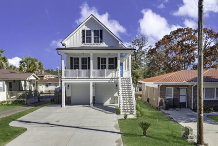 exterior front of Atlantic Beach 2 home by swift creek homes