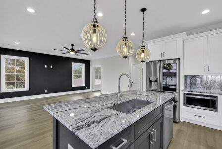 kitchen of Atlantic Beach 2 home by swift creek homes