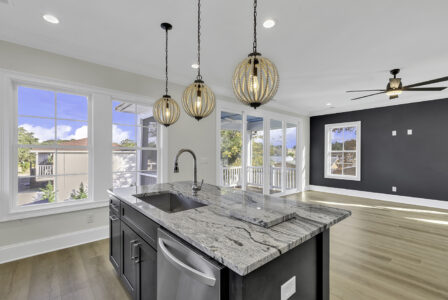 kitchen of Atlantic Beach 2 home by swift creek homes