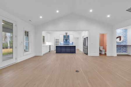 living room of Tidewater 1 home by swift creek homes