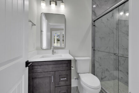 bathroom of Atlantic Beach 2 home by swift creek homes