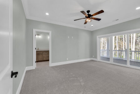 bedroom of Streater home by swift creek homes