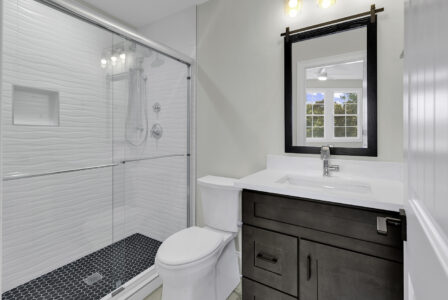 bathroom of Atlantic Beach 2 home by swift creek homes