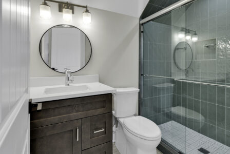 bathroom of Atlantic Beach 2 home by swift creek homes