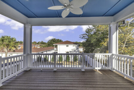 porch of Atlantic Beach 2 home by swift creek homes