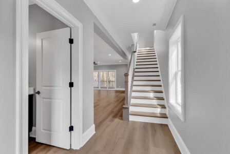 front entrance of Streater home by swift creek homes