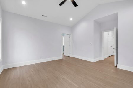 bedroom of Tidewater 1 home by swift creek homes