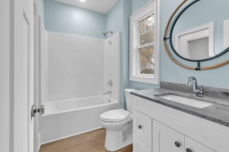 bathroom of Tidewater 1 home by swift creek homes