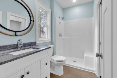 bathroom of Tidewater 1 home by swift creek homes