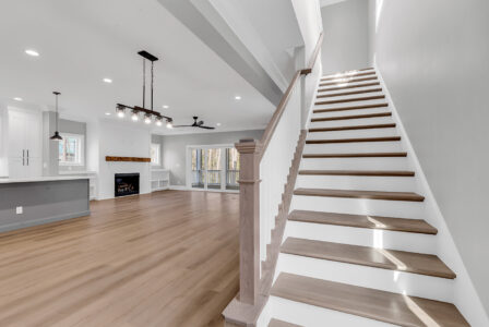 front entrance of Streater home by swift creek homes