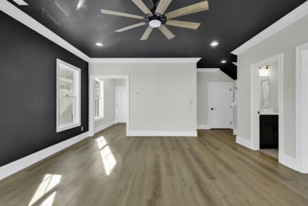 movie room of Atlantic Beach 2 home by swift creek homes