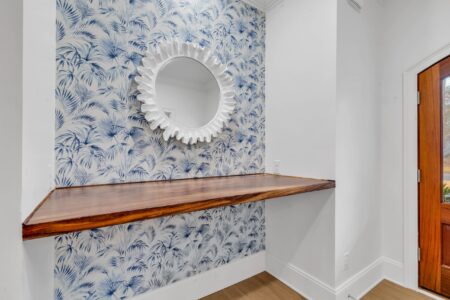 front entrance shelf of Tidewater 1 home by swift creek homes