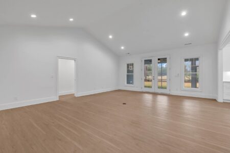 living room of Tidewater 1 home by swift creek homes