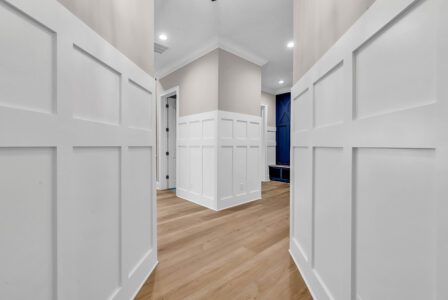 front entrance of Waterbridge home by swift creek homes