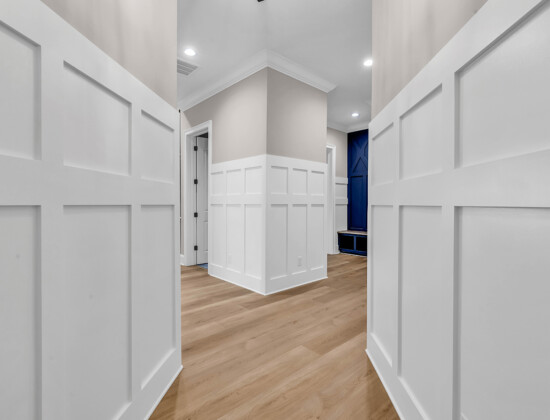 front entrance of Waterbridge home by swift creek homes