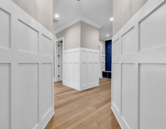 front entrance of Waterbridge home by swift creek homes