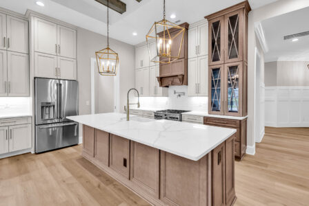 kitchen of Waterbridge home by swift creek homes