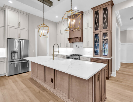 kitchen of Waterbridge home by swift creek homes