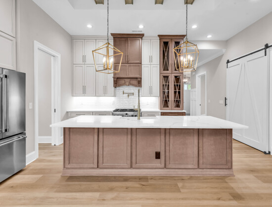 kitchen of Waterbridge home by swift creek homes